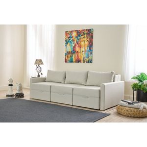 Sofa na razvlačenje za 3 osobe Saros - boja Krem