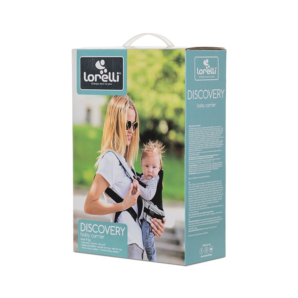 Lorelli Nosiljka za bebe Discovery, Dark Blue & Grey slika 3