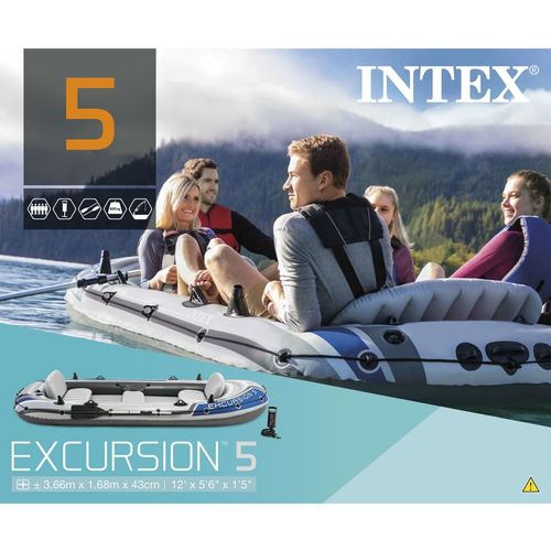 Intex Excursion 5 Komplet Čamac sa Veslima i Pumpom 68325NP slika 17