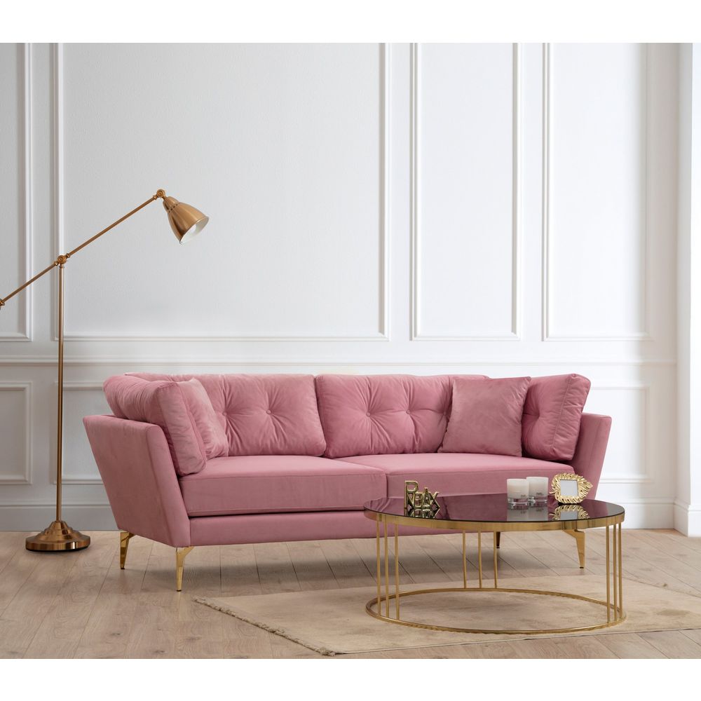 Mapa - Sofas za tri osobe u boji Rose Dusty Rose slika 2