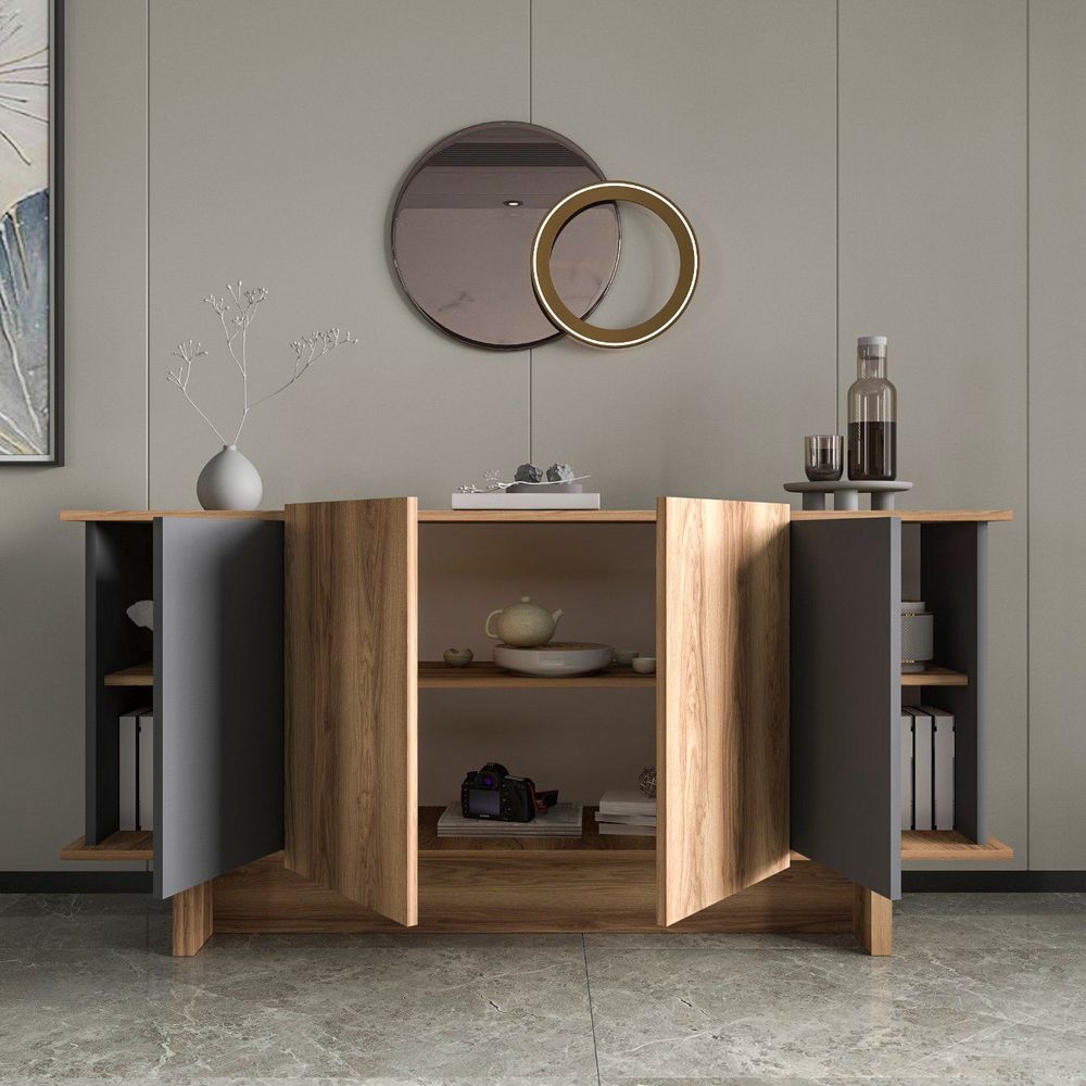 Diana - Anthracite, Walnut Anthracite Konsola slika 2