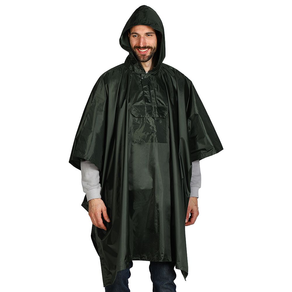 PONCHO,vodootporna kabanica,zelena slika 1