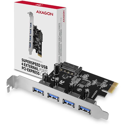 Axagon PCEU-430VL PCIe adapter 4x USB3.2 slika 5