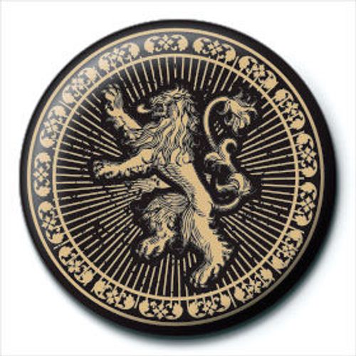 Game of Thrones Lannister button badge slika 1