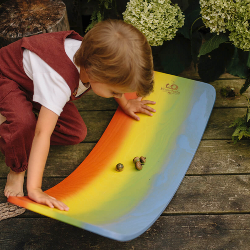 Kinderfeets drvena daska za ravnotežu Kinderboard Rainbow Wash slika 6