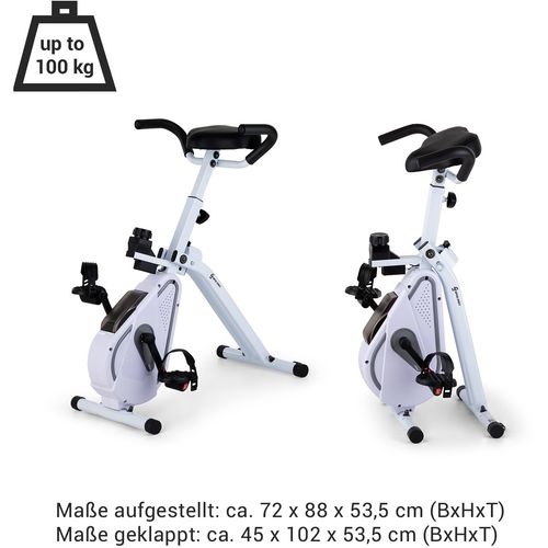 Capital Sports Azura Desk Bike sobni bicikl, Bijela slika 15