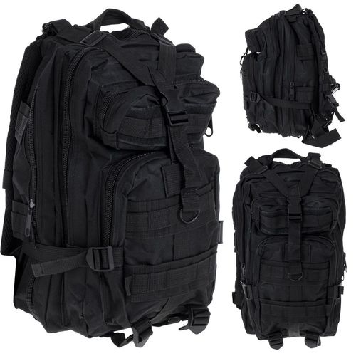Taktični vojno planinarski ruksak 25L crni slika 1