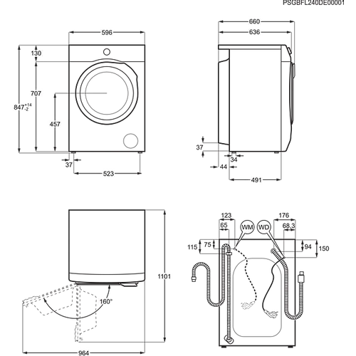 AEG LFR61144BE Veš mašina, 10kg, 1400 rpm, Inverter, 66 cm, WOOLMARK BLUE sertifikat slika 10