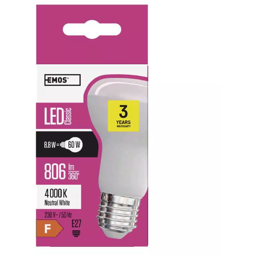 Emos LED sijalica Classic R63 10W E27 NW ZQ7141 slika 1