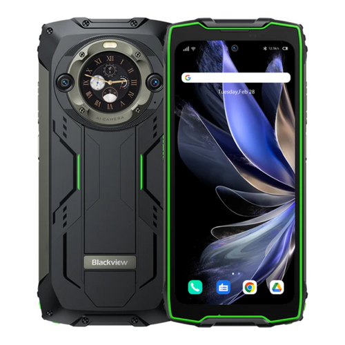 Blackview Smartphone Rugged Phone BV9300 Pro 12GB+256GB with Built-in 100LM Flashlight, Green slika 1