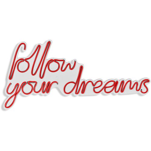 Wallity Ukrasna plastična LED rasvjeta, Follow Your Dreams - Red slika 6