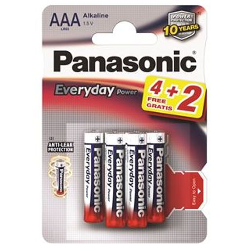 Panasonic baterije LR03EPS/6BP -AAA 6kom Alkaline Everyday Power slika 1