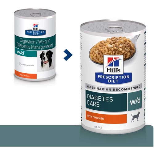 Hill's Prescription Diet w/d Diabetes Care Hrana za Pse s Piletinom, 370 g slika 2