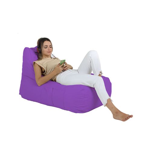 Atelier Del Sofa Vreća za sjedenje, Trendy Comfort Bed Pouf - Purple slika 4