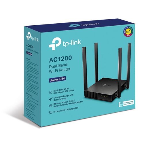 LAN Router TP-LINK ARCHER C54 AC1200/2,4-5GHz/4 antene/AP/RE slika 4