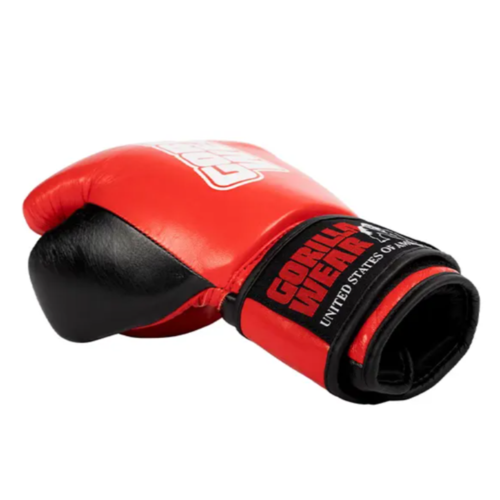 Gorilla Wear Bokserske rukavice Ashton Pro - Red/Black - 12oz slika 6