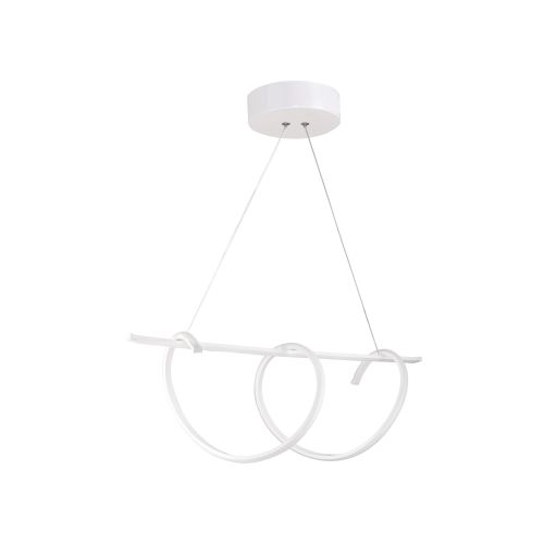 Tauri White-Yellow Light White Chandelier slika 5