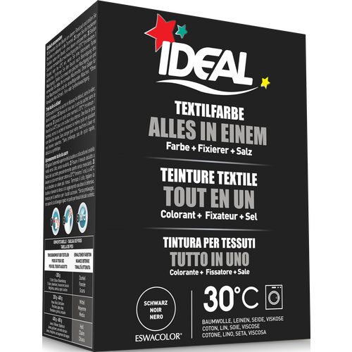 Ideal All in one Boja za tekstil 230 gr - Crna slika 1