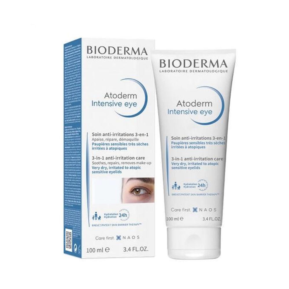 BIODERMA ATODERM INTENSIVE EYE 100ML - Umirujuća njega za osjetljive kapke slika 1