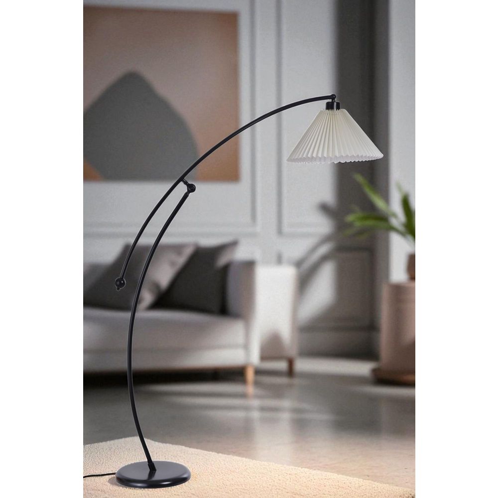 Opviq Podna lampa 583, krem, crna slika 1