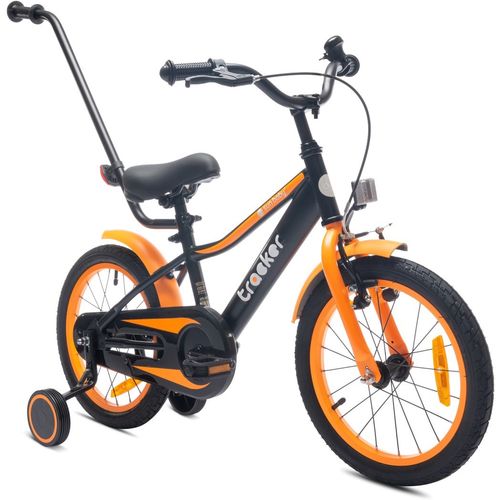 Dječji bicikl guralica Tracker 16" crno - narančasti slika 1