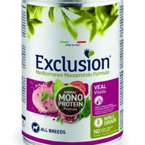 Exclusion Mediterraneo Monoprotein Adult Teletina konzerva 400g slika 1