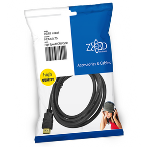 ZED electronic HDMI kabl, 0.75 met - HDMI/0.75