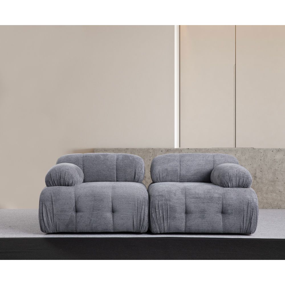 Petite 2 - Siva Dvosjed Sofa slika 1