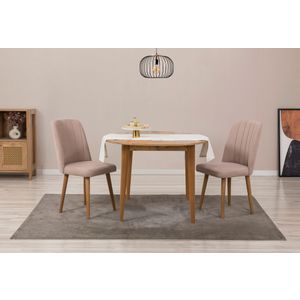 Vina 0900 - Atlantic Pine, Stone Atlantic Pine
Stone Extendable Dining Table & Chairs Set (3 Pieces)