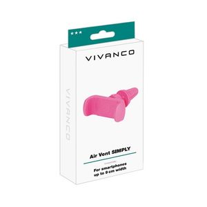 Nosač za smartphone VIVANCO 62379 SIMPLY, za ventilaciju, rozi
