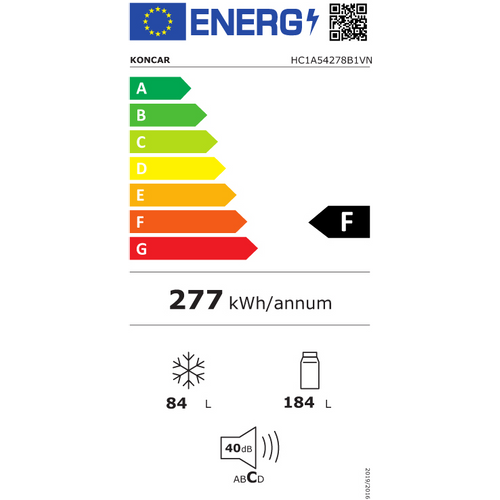 Končar kombinirani hladnjak HC1A54278B1VN slika 3