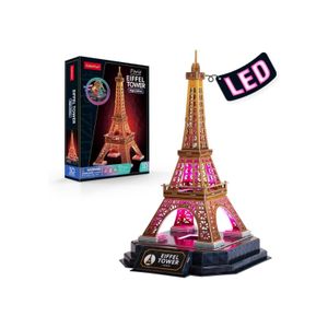 CubicFun CBF205348 3D Puzzle Eiffel Tower Night Edition sa LED svjetlima L534h