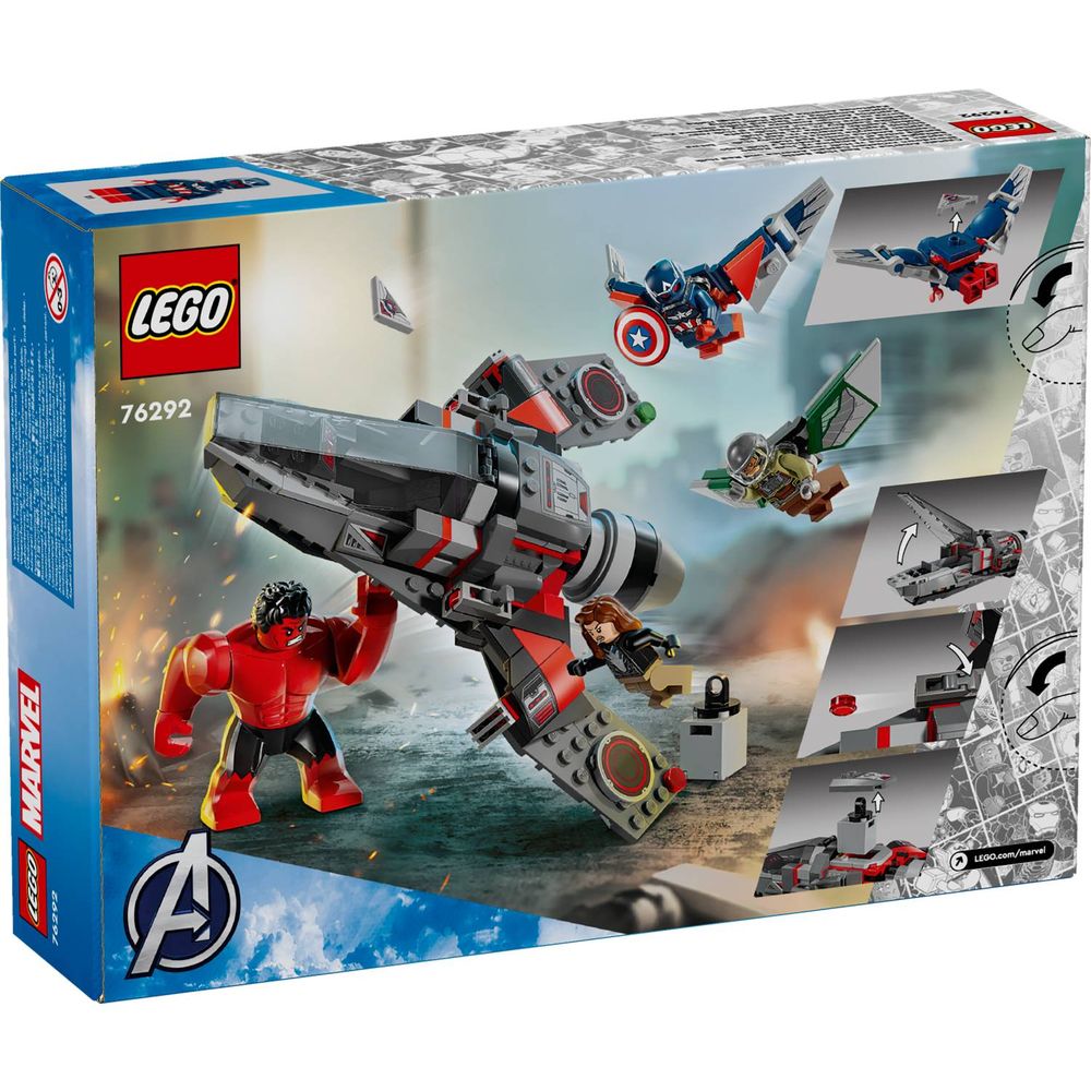 LEGO 76292 Kapetan America/Crveni Hulk borba slika 11