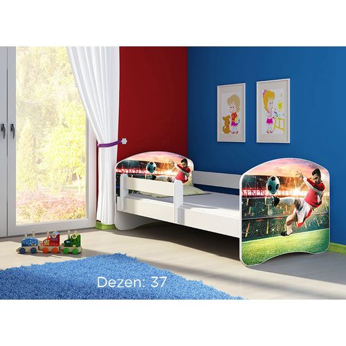 Deciji krevet ACMA II 160x80 + dusek 6 cm WHITE37 slika 1