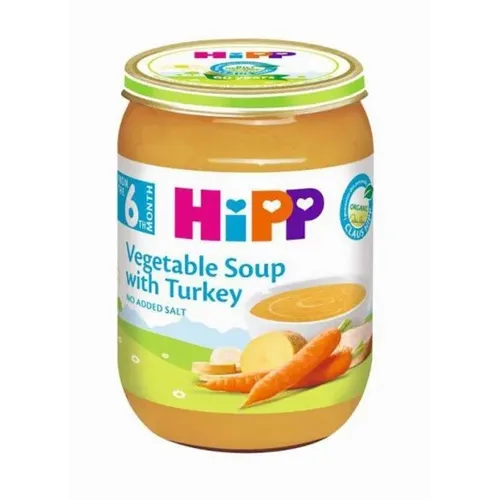 HIPP Supa od povrća sa ćuretinom 190g 6M+ slika 1