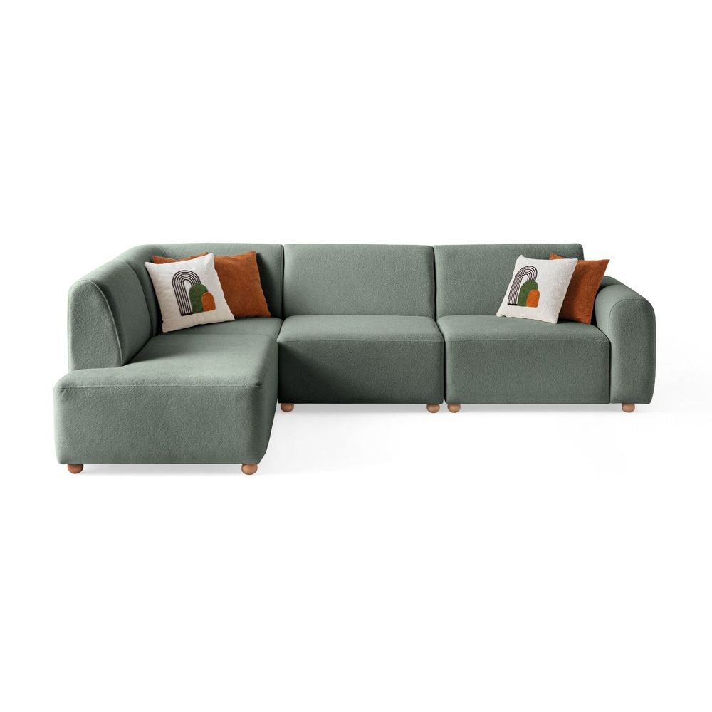 Ugaona Sofa S-Loft Left - boja: morska zelena slika 12