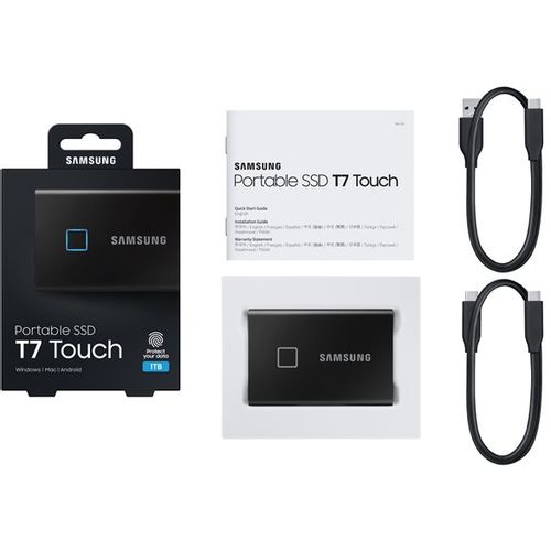 Samsung Portable SSD T7 Touch 1TB black MU-PC1T0K/WW slika 1