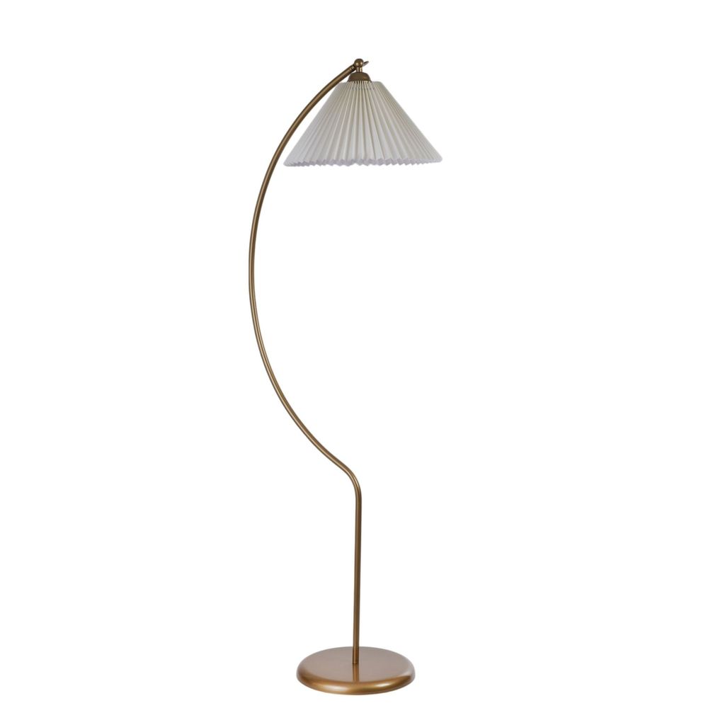 Opviq Podna lampa 562, krem, zlatna slika 2