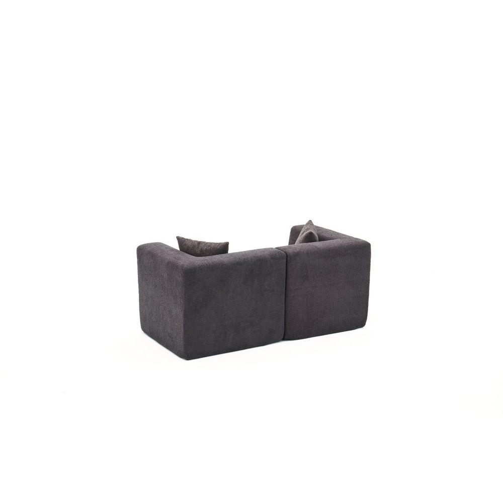 Dvosjed Sofa Raks - antracitna boja slika 7