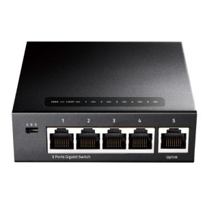 Cudy GS105 metalni 5-Port Gbit Desktop Switch, 5x RJ45 10/100/1000 (Alt. G1005) ver 4.0