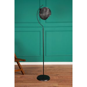 Povimento - Stajaća Lampa u Boji Srebra i Crne