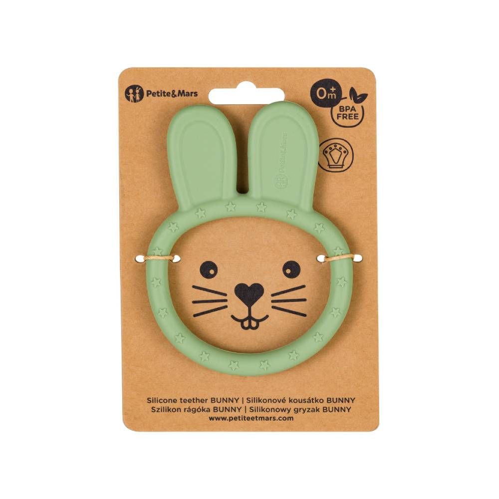PETITE&amp;MARS Silikonska grickalica za zube Bunny 0 m+, Sweet Pea slika 3