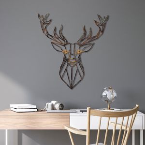Wallity Metalna zidna dekoracija, Deer - 1