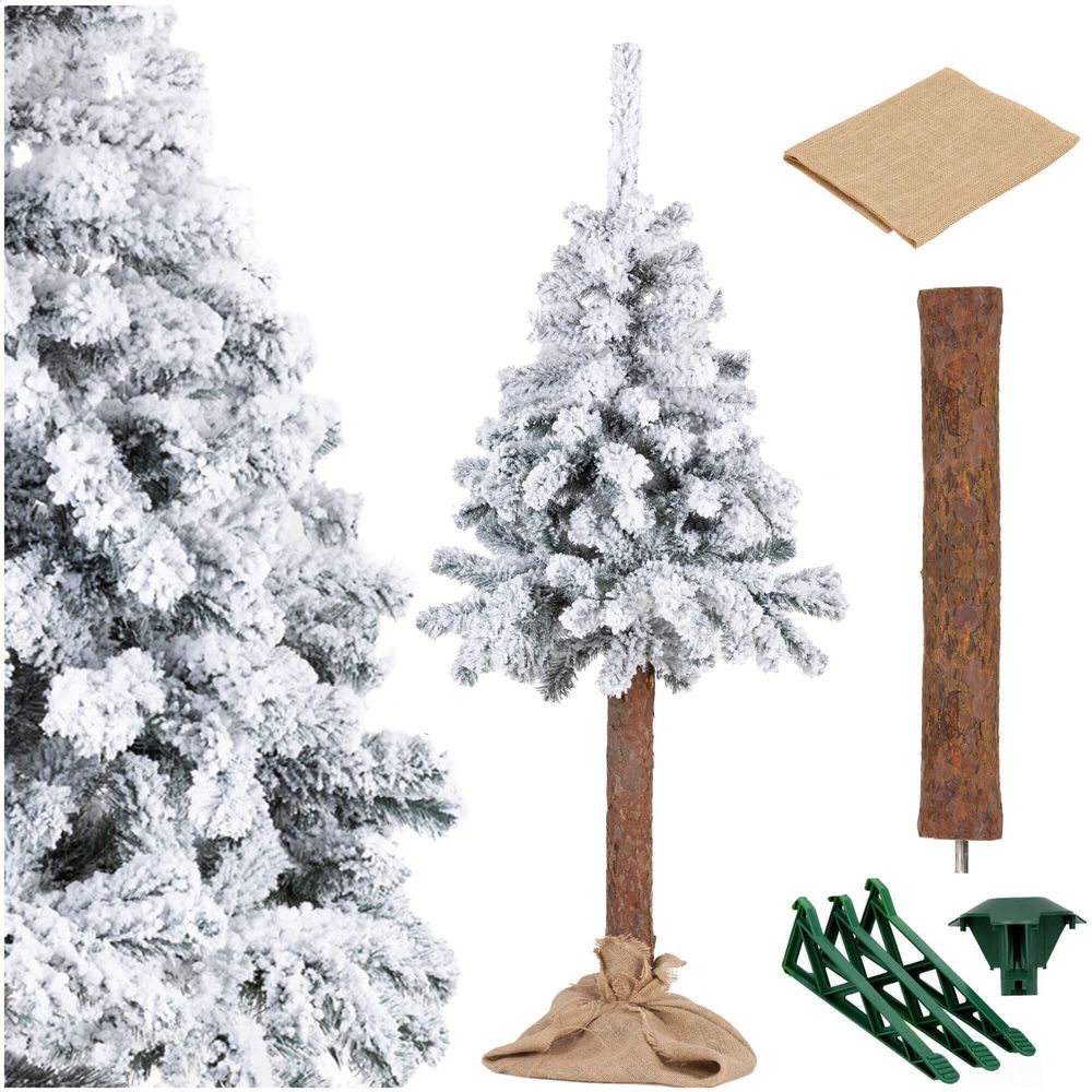 Ct0201 smreka prekrivena snijegom na deblu 160 cm slika 4