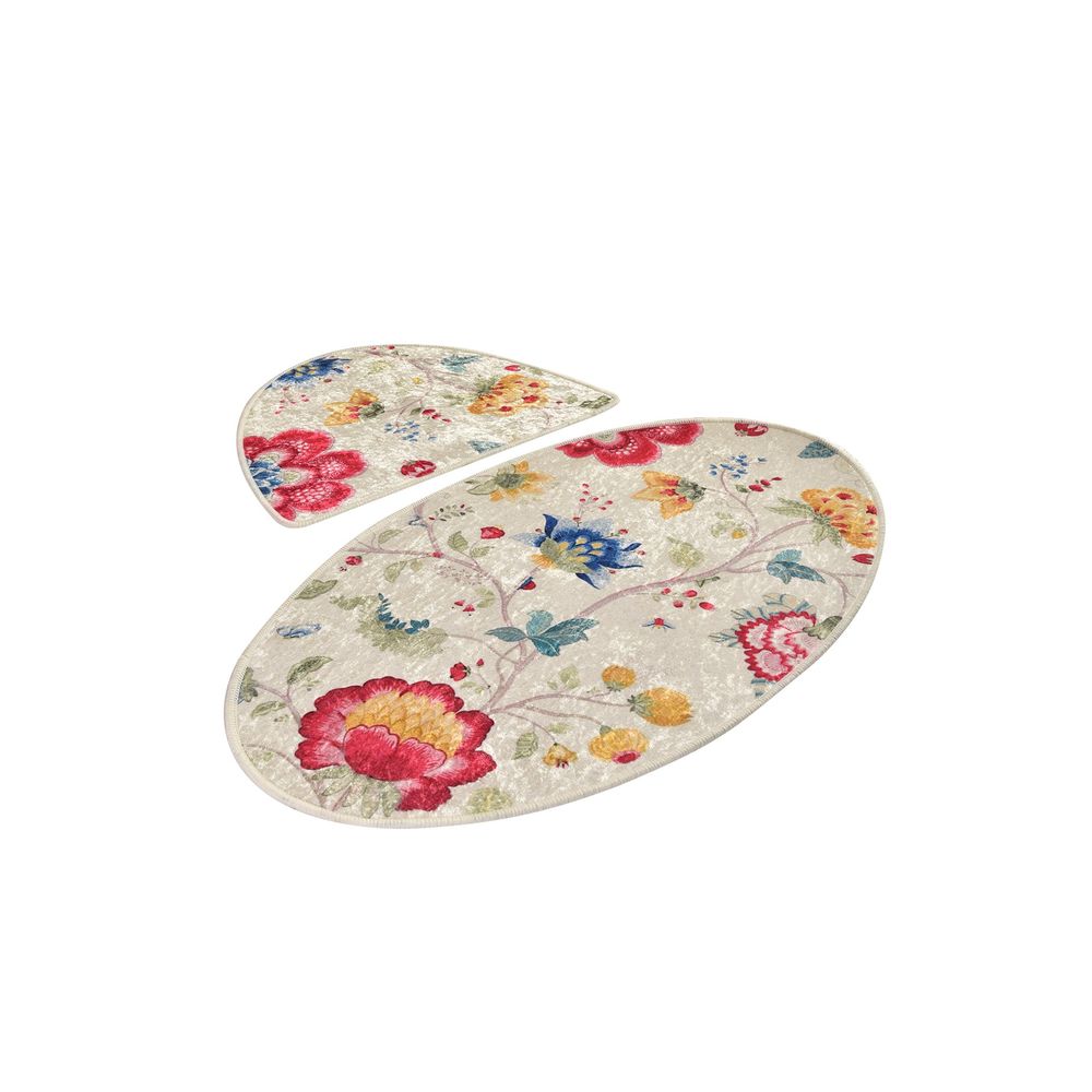Set Kupatilskih Prostirki Arya Oval Multicolor (2 Komada) slika 2