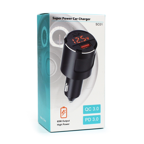 Auto punjac SC01 Super Charger PD 65W/USB 18W slika 12