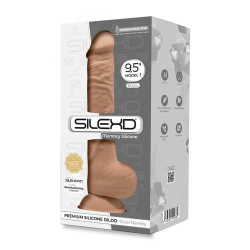 Dildo SILEXD Model 1 ( 9'5" ) Caramel slika 1