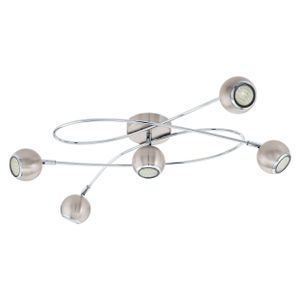 Eglo Locanda stropna/5, led, gu10, 5x3w, 5x240lm, krom/nikal