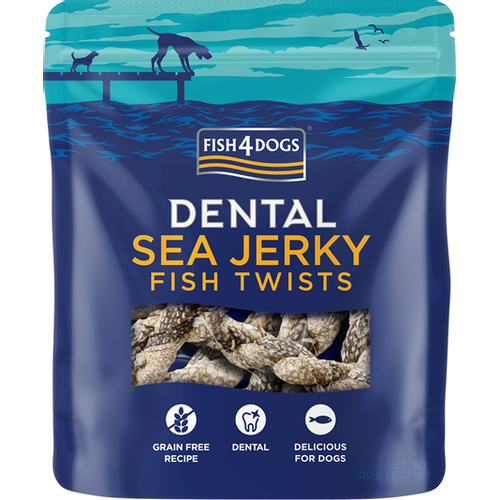 Fish4Dogs  Dental Sea Jerky Twists 100 g slika 1