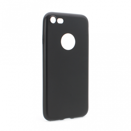 Torbica silikonska Skin za iPhone 7 mat crna (sa otvorom za logo) slika 1